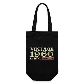 1960 Vintage :64e Anniversaire Cadeau Rétro Unique - Sac à bouteille - noir - Devant