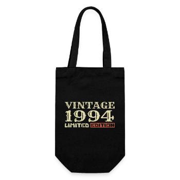 1994 Vintage: Einzigartiges Retro-Geschenk zum 30-jährigen Jubiläum - Geschenkbeutel für Flaschen - Schwarz - Vorne