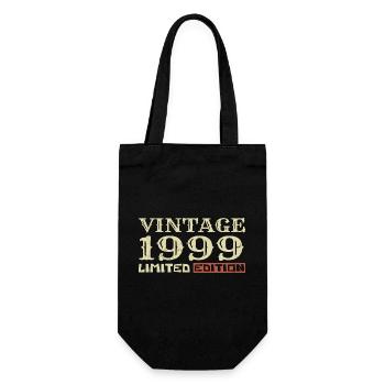 1999 Vintage :25e Anniversaire Cadeau Rétro Unique - Sac à bouteille - noir - Devant