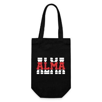 t-shirt Alma t-shirt gift idea stacked text - Gift Bag for Bottles - black - Front