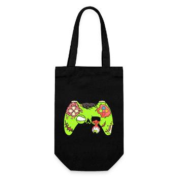 Halloween Zombie Gaming Controller - Geschenkbeutel für Flaschen - Schwarz - Vorne