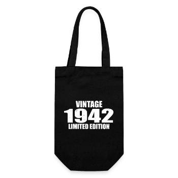 Vintage 1942 Birthday 1942 Retro 1942 - Gift Bag for Bottles - black - Front