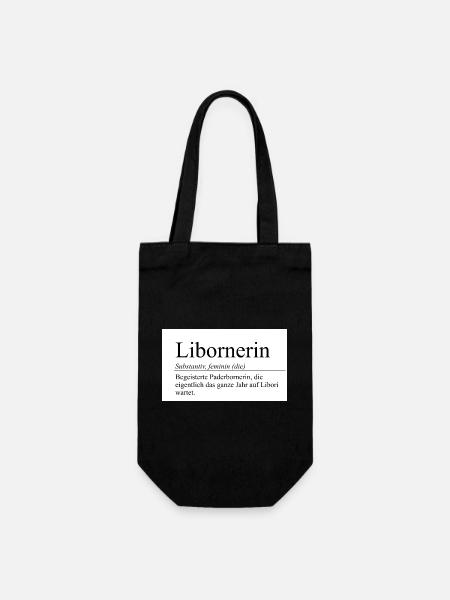 libornerin - Geschenkbeutel für Flaschen - Schwarz