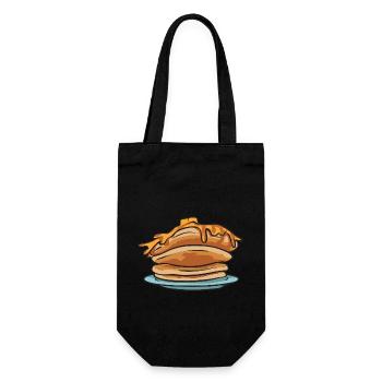 Pancake Breakfast Pancakes - Gift Bag for Bottles - black - Front