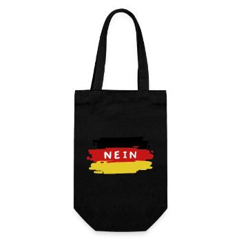 Deutschland Deutsche Flagge - Geschenkbeutel für Flaschen - Schwarz - Vorne
