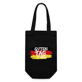 Deutschland Deutsche Flagge - Geschenkbeutel für Flaschen - Schwarz - Vorne