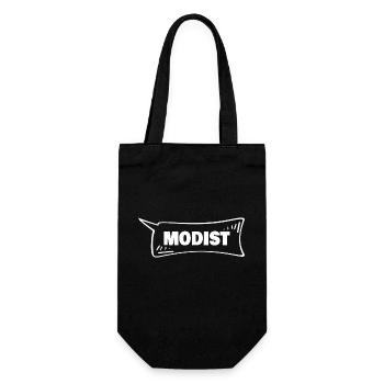 Speech Bubble Modist - Gift Bag for Bottles - black - Front