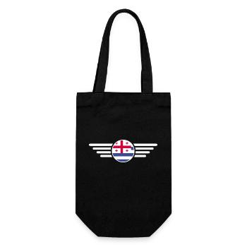 J’aime l’Adjara, T-shirt design de style élégance - Sac à bouteille - noir - Devant