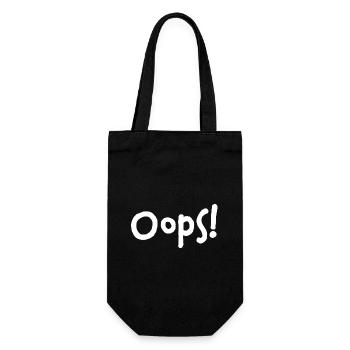 Oops! – I did it again... - Gift Bag for Bottles - black - Front