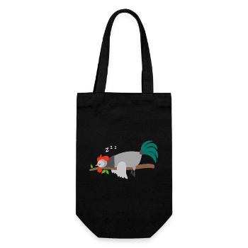Rooster Chicken Rooster Chickens Roosters Pajamas Shirt - Gift Bag for Bottles - black - Front