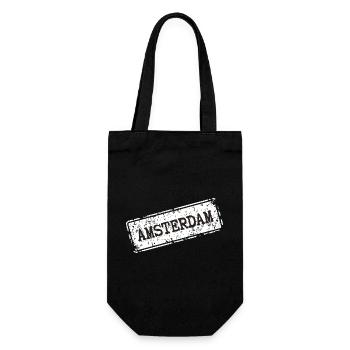  Amsterdam Street Style - Geschenkbeutel für Flaschen - Schwarz - Vorne