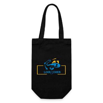 Salamander Bleu 41 LoirCher Logo - Gift Bag for Bottles - black - Front