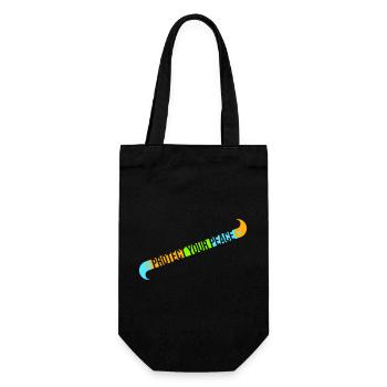 Protect Your Peace Mentale Gesundheit Achtsamkeit - Geschenkbeutel für Flaschen - Schwarz - Vorne