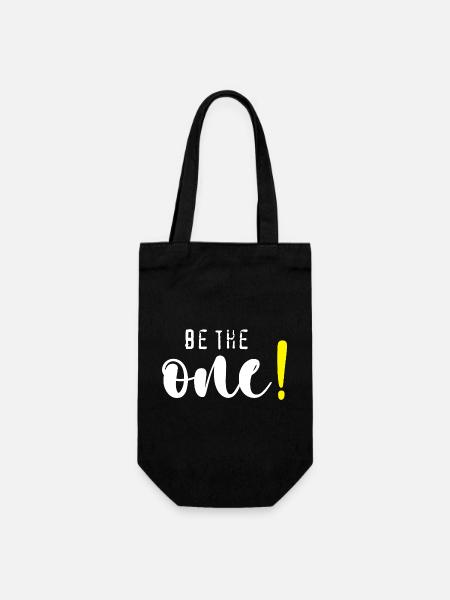 Be the one! - Gift Bag for Bottles - black