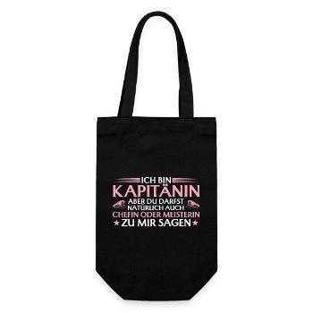 Capitaine, Patron ou Maître - Marin - Sac à bouteille - noir - Devant