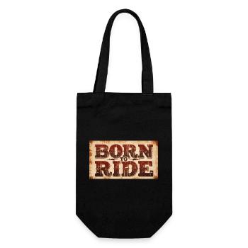 Né pour rouler - Sac à bouteille - noir - Devant