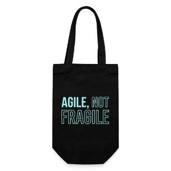 Agile Development, Scrum Coach Shirt  - Geschenkbeutel für Flaschen - Schwarz - Vorne