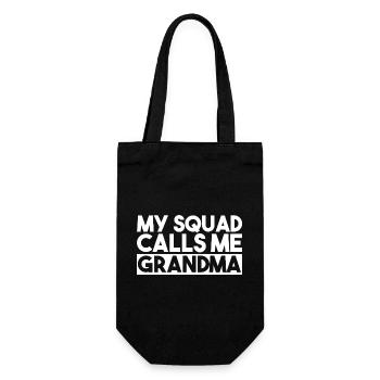 Ma brigade m’appelle maman Typographie rétro - Sac à bouteille - noir - Devant