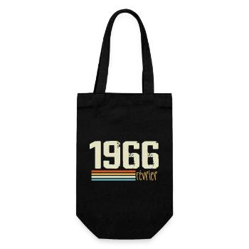 February 1966 - February 1966 Anniversary 1966 - Gift Bag for Bottles - black - Front
