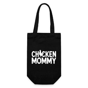 Poulet Maman Poulets Maman Maman Femme de fermier Fête des Mères Poulet pour la fête des mères - Sac à bouteille - noir - Devant