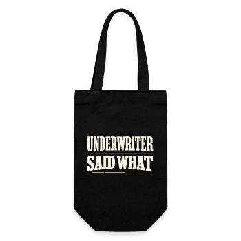Courtiers en prêts hypothécaires, agents de prêt, - Sac à bouteille - noir - Devant