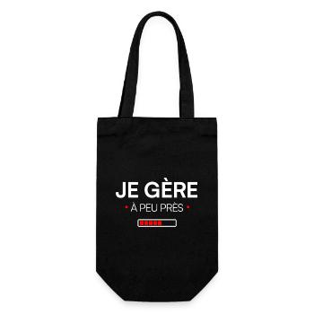 Ich komme mit modernem Humor ziemlich gut zurecht. - Geschenkbeutel für Flaschen - Schwarz - Vorne