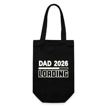 dad_2026_loading- - Geschenkbeutel für Flaschen - Schwarz - Vorne