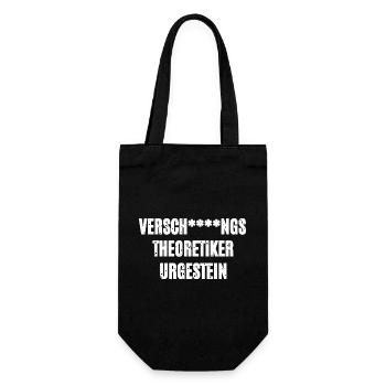 Verschwörungstheoretiker Urgestein - Geschenkbeutel für Flaschen - Schwarz - Vorne