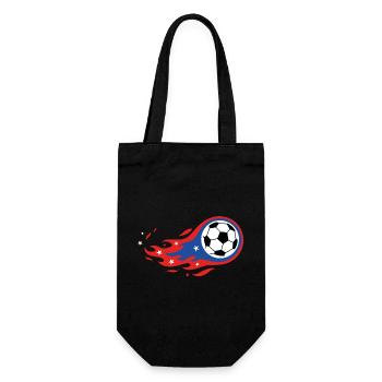 Football Soccer USA Fireball Comet Fan Shirt - Gift Bag for Bottles - black - Front