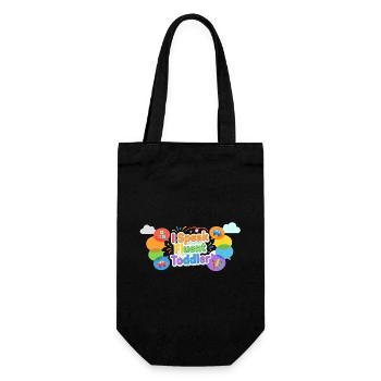 I Speak Fluent Toddler - Gift Bag for Bottles - black - Front