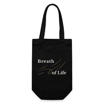 Design chrétien Breath of Life – Gen 2:7 - Sac à bouteille - noir - Devant