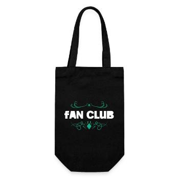 Ornement FAN CLUB avec vrilles - Sac à bouteille - noir - Devant