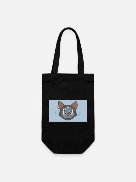 Cat Design - Geschenkbeutel für Flaschen - Schwarz