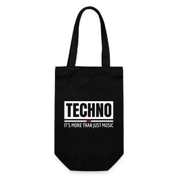 Techno c’est plus que de la musique Tenue techno - Sac à bouteille - noir - Devant