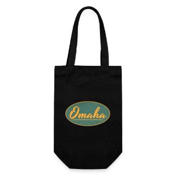 Emblème Omaha Vintage Script - Sac à bouteille - noir - Devant