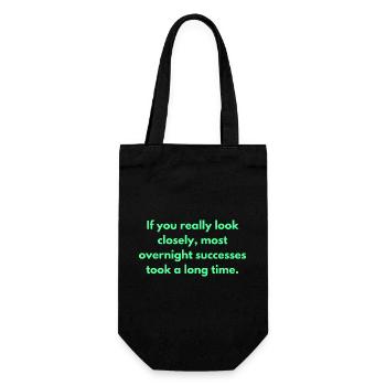 If You Really Look Closely Most Overnight - Gift Bag for Bottles - black - Front