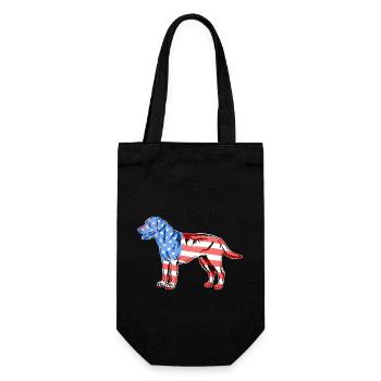 Labrador Retriever Labrador Retriever Flag - Gift Bag for Bottles - black - Front