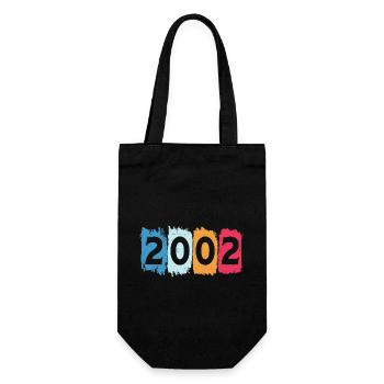 T-shirt rétro 2002 02 millésime 2002 - Sac à bouteille - noir - Devant
