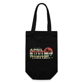 millésime de avril 93e anniversaire né 1931 vibe - Sac à bouteille - noir - Devant