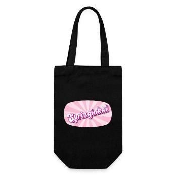 Springinkal - lebhaftes Mädchen, Kosename - Geschenkbeutel für Flaschen - Schwarz - Vorne