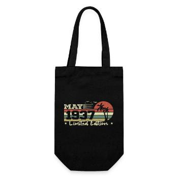 millésime de mai 87e anniversaire né 1937 vibe - Sac à bouteille - noir - Devant