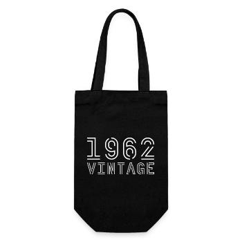 1962 Jahrgang Vintage 1962 Geburtstag 1962 retro - Geschenkbeutel für Flaschen - Schwarz - Vorne