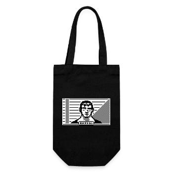 Portrait 8 bits - Sac à bouteille - noir - Devant