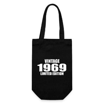 Vintage 1969 Geburtstag 1969 - Retro 1969 - Geschenkbeutel für Flaschen - Schwarz - Vorne