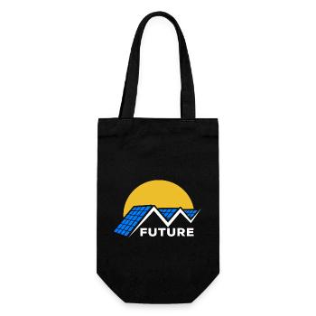 Photovoltaïque - Energie solaire - Soleil - Futur - Sac à bouteille - noir - Devant