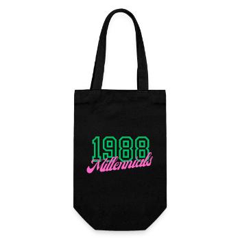 1988 Millennial Digitales Keynote Design - Geschenkbeutel für Flaschen - Schwarz - Vorne
