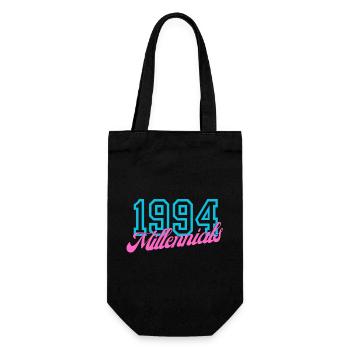 1994 Millennials Retro Datum Design - Geschenkbeutel für Flaschen - Schwarz - Vorne