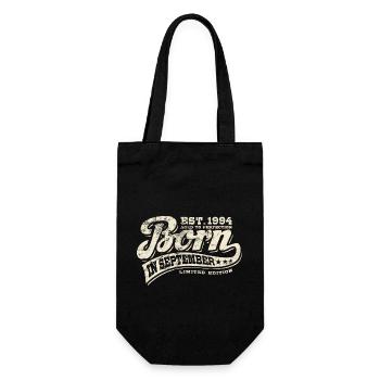 Born in September 1994 - Birthday - Gift - Gift Bag for Bottles - black - Front