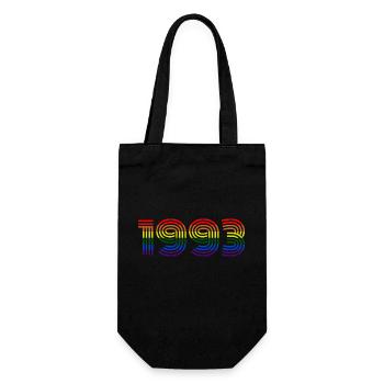 1993 - Geschenkbeutel für Flaschen - Schwarz - Vorne