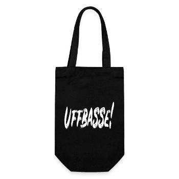 Uffbasse! - Geschenkbeutel für Flaschen - Schwarz - Vorne